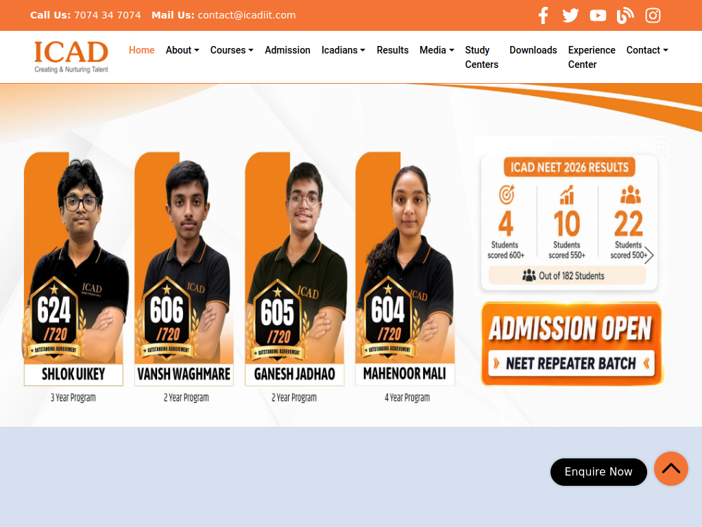 ICAD website